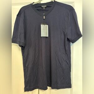 Giorgio Armani Men's Dark Blue Tee